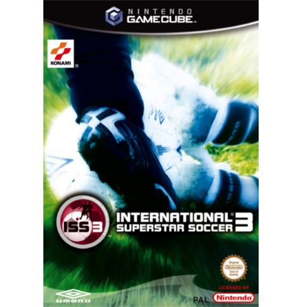 ISS3: International Superstar Soccer 3 - Nintendo Gamecube - PAL/EUR/SWD (SE/DK Manual) - Complete (CIB)